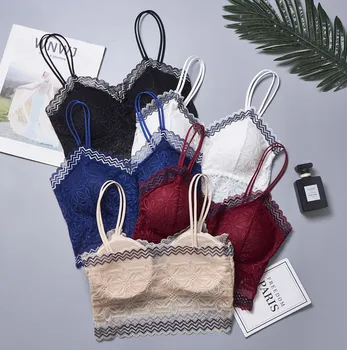 

New Color Contrast Sunburst Lace Bra Sexy Wrap Bra Suspender Bra, Back and Anti Light Underwear