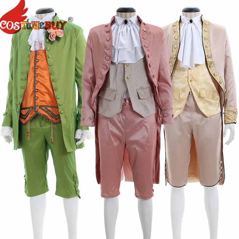 Costumebuy 18th Британский Костюм Принца Ретро готический аристократ художника мужской