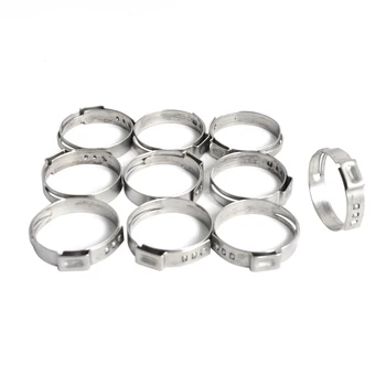 

NICECNC 50pcs/100pcs 1" PEX Stainless Steel Clamp Cinch Ring Crimp Pinch Fitting Tubing