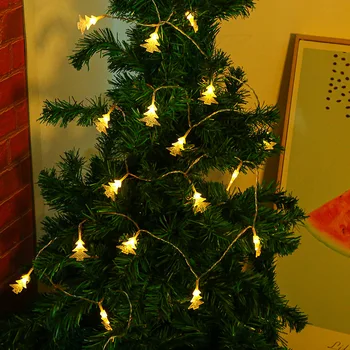 

Christmas Tree String Lights, Battery Box, Led Lights String, Holiday Wedding Christmas Tree Pendant