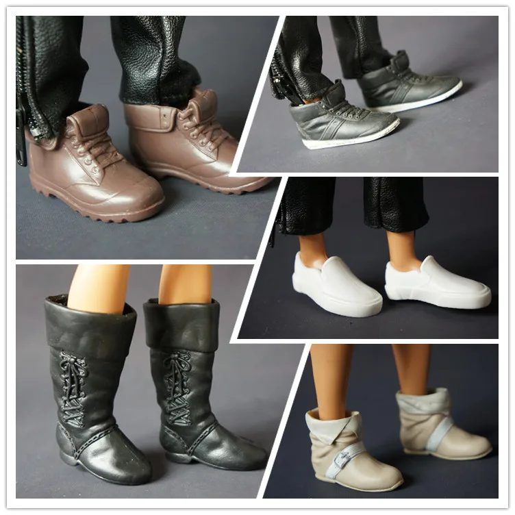 Buena Compra Par de zapatos de Estilos mixtos casuales de Príncipe a la moda para Barbie, amigo, ken, traje ropa para muñecas, accesorios, juguete para niños ezYoMxJKXRE