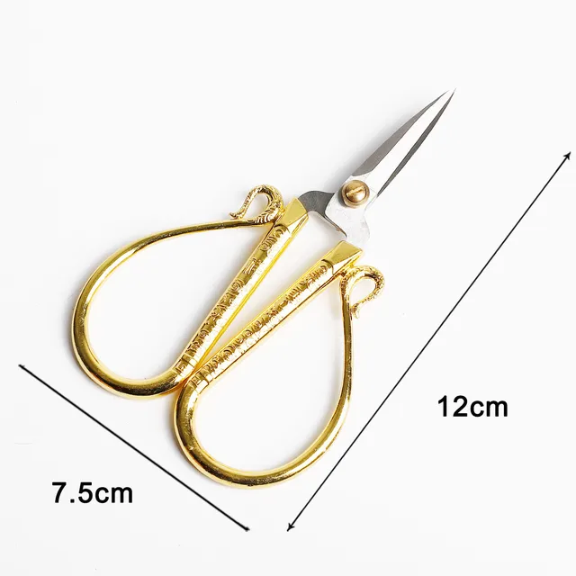 Vintage Stainless Steel Tailor Yarn Trim Cut cross stitch Scissor fabric Needlework Embroidery Thread knitting tool Sewing Tool 35