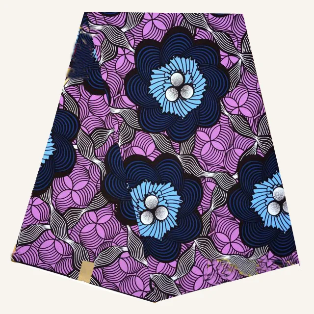 Африканский материал 6 ярдов африканская одежда восковая ткань Африканская набивная хлопок настоящая мягкая восковая ткань 009