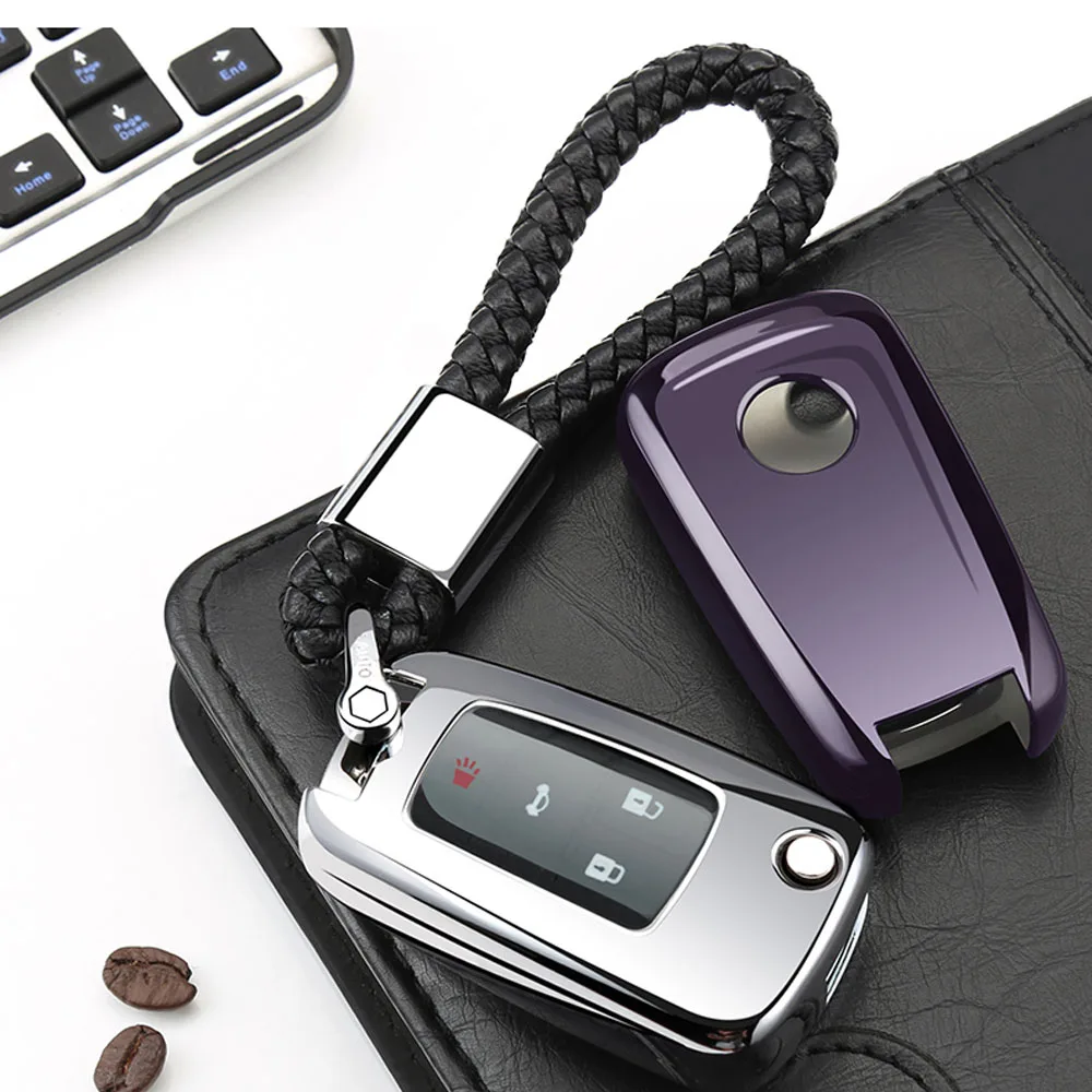 Hot Sale Car Key Case fob Wallet For Chevrolet Chevy Sail Aveo Epica Camaro Impala Spark Onix Silverado Volt Shell Accessories
