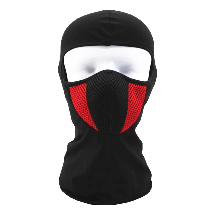 Мото мотоциклетная маска для защиты лица щит тактический для страйкбола и пейнтбола Велоспорт велосипед лыжный армейский шлем полная лицевая маска - Цвет: Red