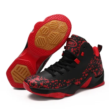 

Men Basketball Shoes Men's Cushioning High Top Sneakers Non Slip Basketball Sneakers Professional Outdoor Sport Combat Boots New