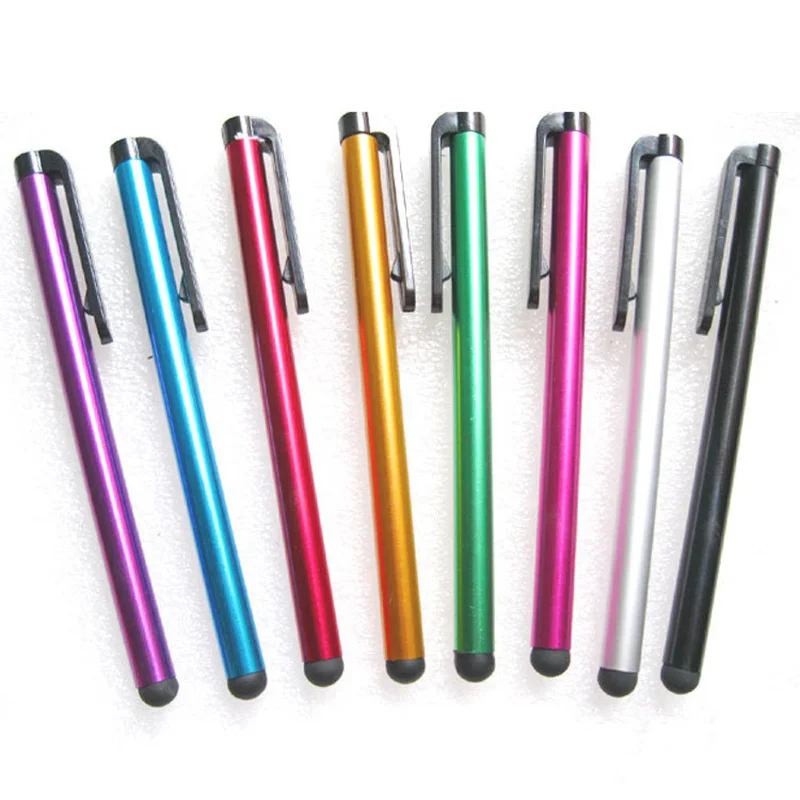 10 шт./лот, емкостный сенсорный экран, стилус для IPhone, IPad, IPod, сенсорный костюм для других смартфонов, планшетов, металлический стилус, карандаш