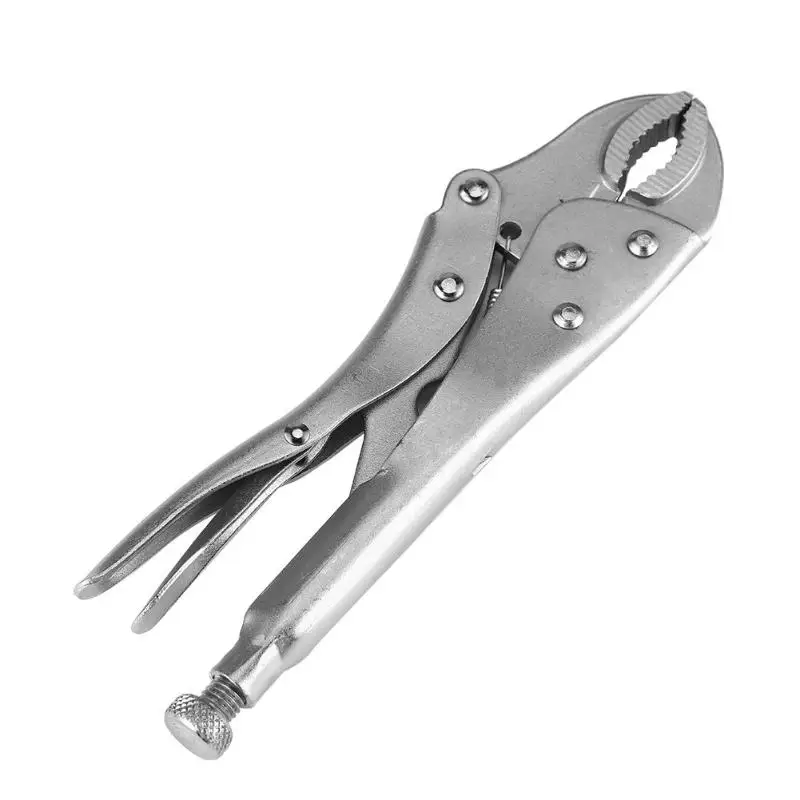 Round Jaw 10in Мульти-функциональный C-type на плоской подошве замок ручка зажим плоскогубцы углерода Сталь C зажим - Цвет: Round Jaw 10in