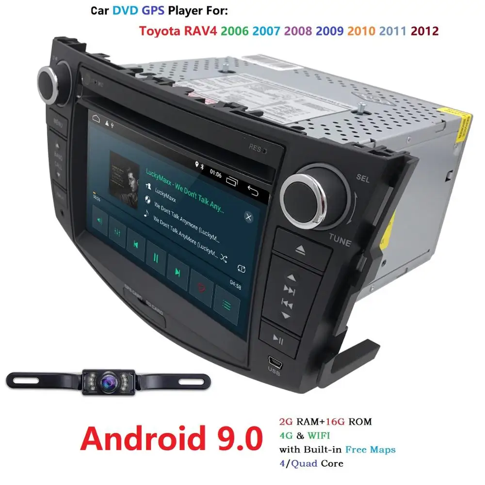 7 дюймов 2G ram Android 9,0 автомобильный dvd-плеер для Toyota RAV 4 RAV4 2006 2007 2008 2009 2010 2011 2012 Стерео RDS Mirror link Wifi