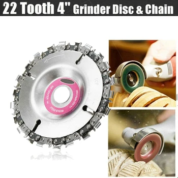 

Angle Cut Silver Cup Grinding Disc 22T Grinder 4 Inches Wood Carving With Chain