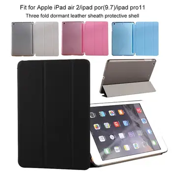 

Magnetic 3 Fold Tablet Case Cover Faux Leather Tablet Protective Cover for iPad Por 9.7/Air 2/Pro 11inch Tablet Protective Case