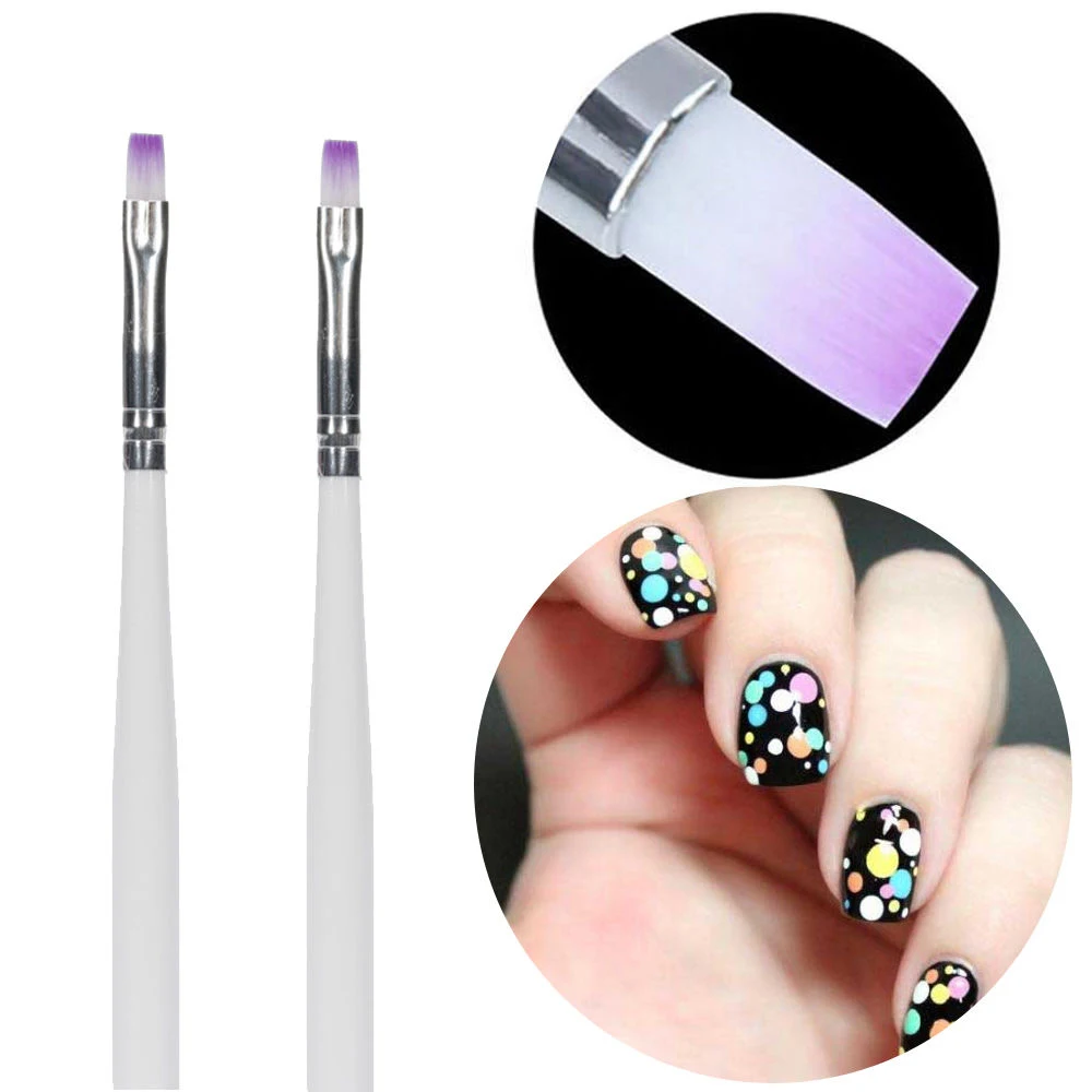 Горячая Распродажа УФ гель Дизайн кисть Nail Art градиент ручка для рисования DIY