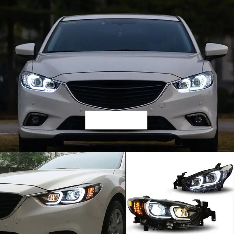 

For Mazda 6/Atenza 2013 2014 2015 2016 2017 Auto Headlight Assembly WITH Double C Shaped HID Bi-Xenon Projector