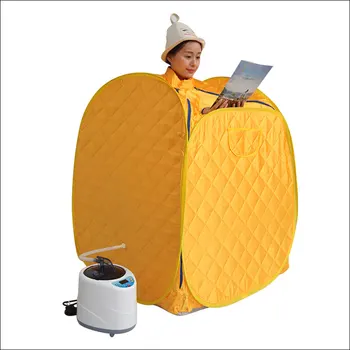 

2L Steam Sauna Portable Spa Room Home Beneficial Full Body Slimming Folding Detox Therapy Steam Fold Sauna Cabin Sauna Generator
