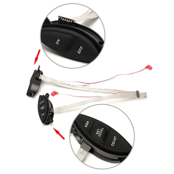 

ARMSKY Black/Gray Steering Wheel Cruise Control Switch For 1998-2004 Ford F150 Explorer Sport Ranger SW-5928