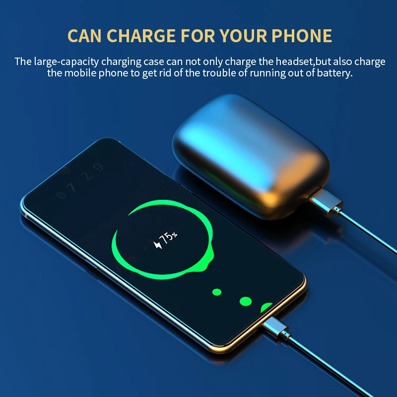 Earpiece Half In Ear Bluetooth Headset 5 0 Wireless Headset For iPhone Xiaomi Smartphone Headset TWS Headset Sports Headset