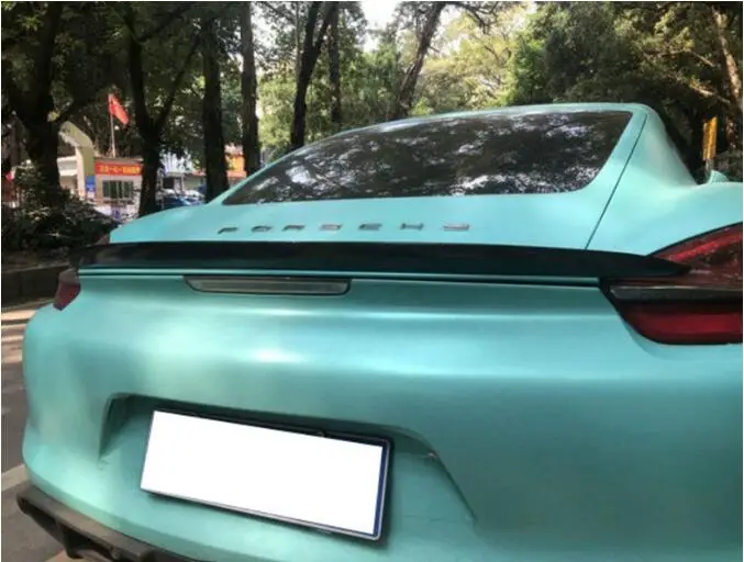 981 углеродное волокно заднее крыло багажника фотогодов для Porsche Cayman Boxster GT4 2013 2014
