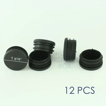 

12 pcs plastic insert cap push in tube end round cover 1-5/8"(40mm)