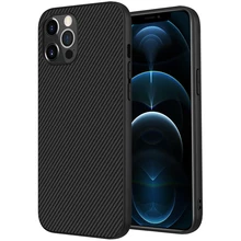 Nillkin Case For iPhone 12/12 mini/12 Pro/12 Pro Max,Carbon Fiber Synthetic Fiber Shield Anti knock Back Cover for iPhone 12 Pro