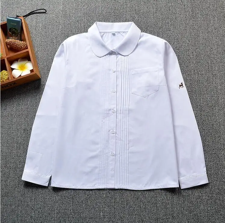 only shirt Jk школьная форма милые кардиганы для девочек свитер Топы японская школьная Студенческая форма свитера с длинными рукавами Xxl - Цвет: only shirt
