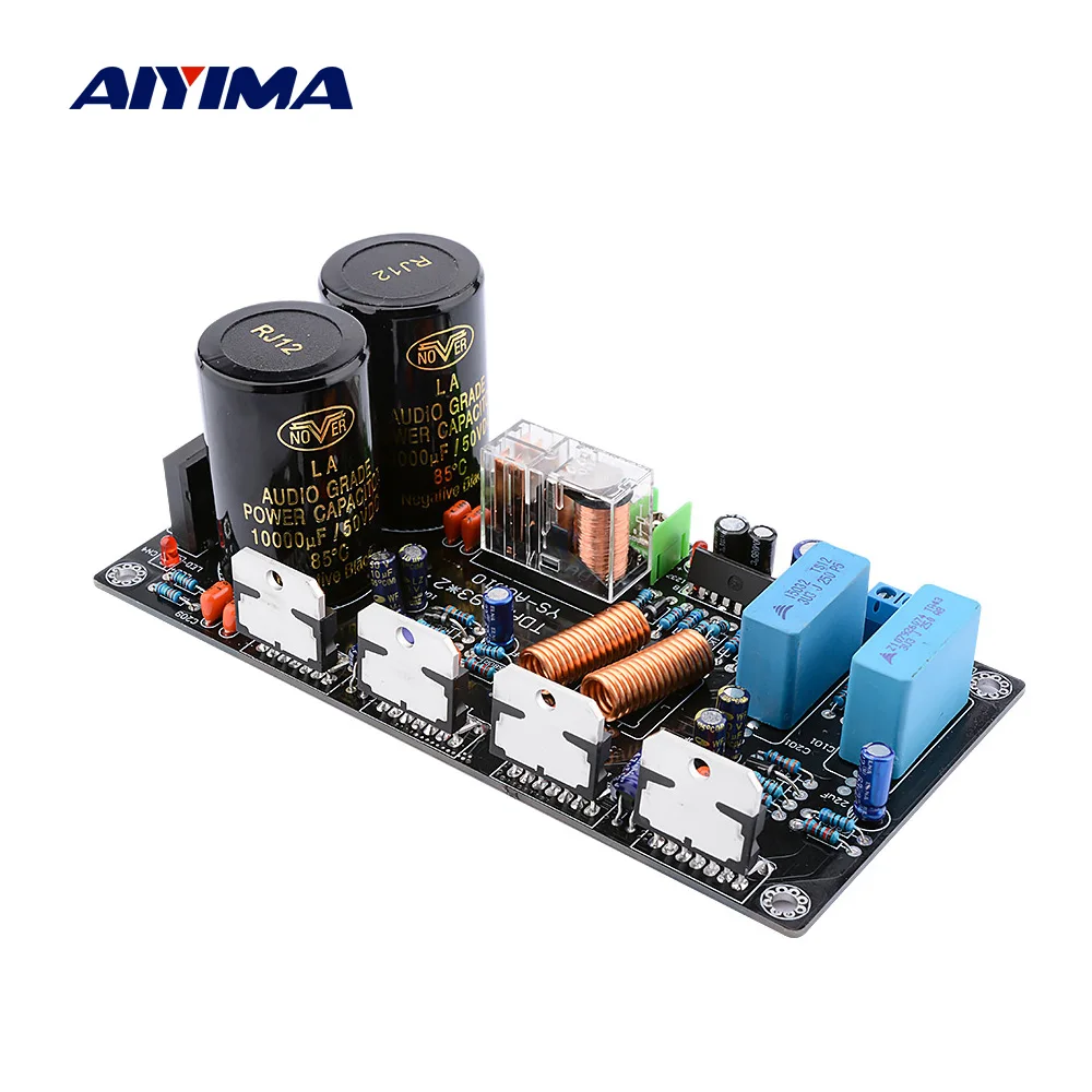 Мини усилитель мощности AIYIMA TDA7293 домашняя аудиоплата 160Wx2 2 0 стереозвук сделай сам