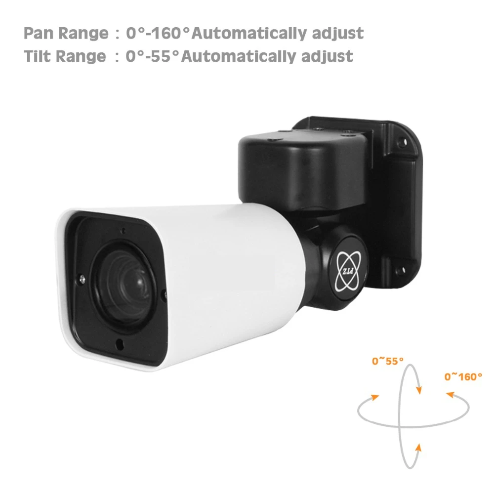 SUCAM High Definition 2MP 4MP PTZ POE IP Camera H.265 ONVIF Waterproof Pan Tilt Zoom Camera 50 Meters with 2.8-12mm Zoom Lens