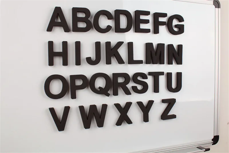 Crianças dos Miúdos Acessórios de Decoração para Casa Capitalizados Set Eva Alfabeto Adesivo Geladeira Magnética Ímãs Letras 5cm 26 Pçs - 8 Computers & Electronics