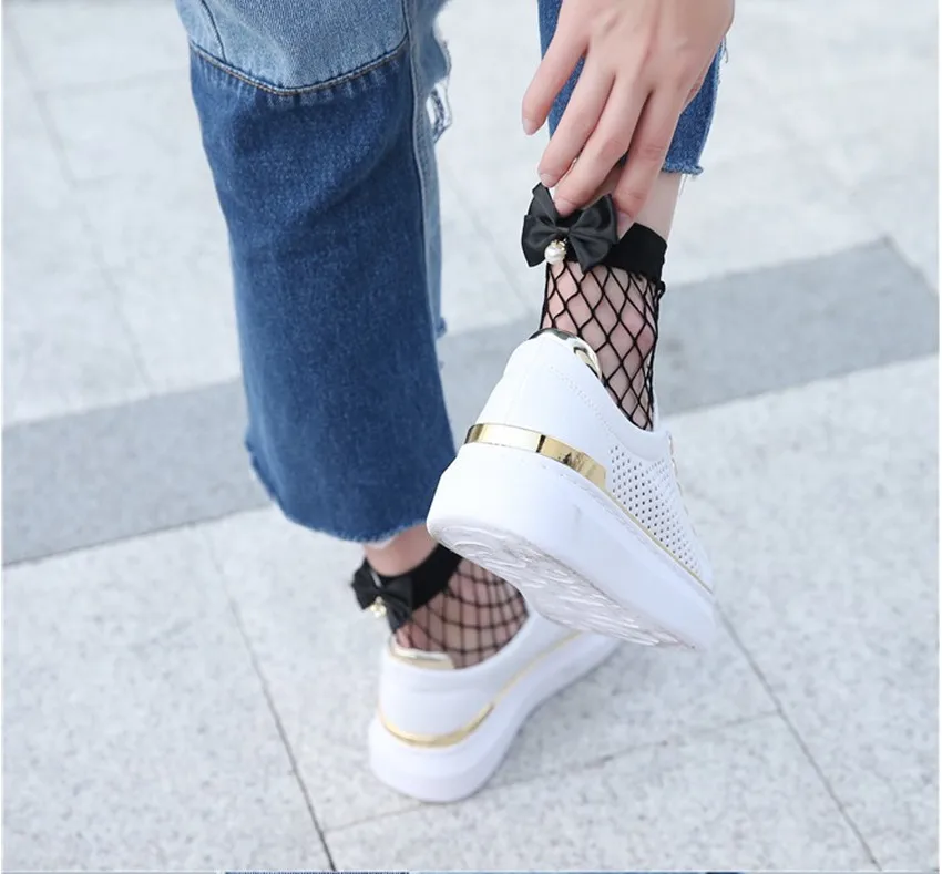 Носки в сетку, короткие носки, трендовые носки в сетку для рыбалки, весенние и летние короткие тонкие дышащие трендовые носки в сеточку