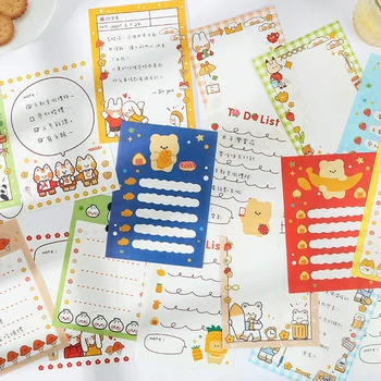 

Mohamm 30 Sheets/Pack Cute Animals Creative Notepad Memo Pad School Supplies Paper Stationary Office Decoration Accessories