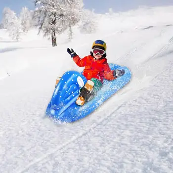 

Inflatable Snow Tube Large PVC Snow Boat for Winter Skating Snow Sled Boat Kids Cheesecake Snowboarding Floated Skiing Board