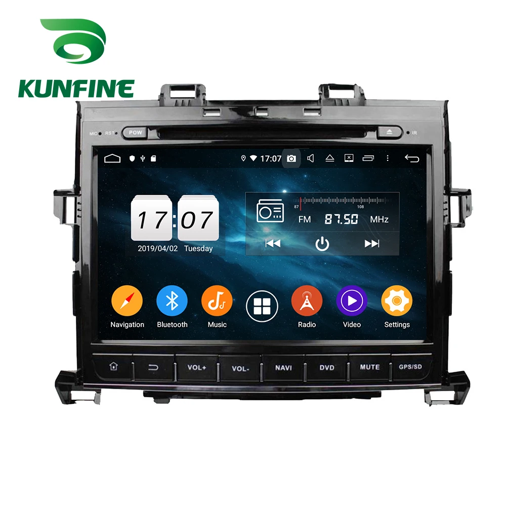 Perfect Android 9.0 Octa Core 4GB RAM 64GB Rom Car DVD GPS Multimedia Player Car Stereo for Toyota Alphard 2007-2015 Radio Headunit 1