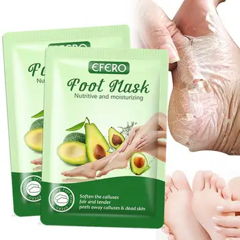 

1 Pair Avocado Exfoliating Foot Mask For Pedicure Socks AntiCrack Heel Calluses Cuticle Remover Foot Care Feet Peeling Mask