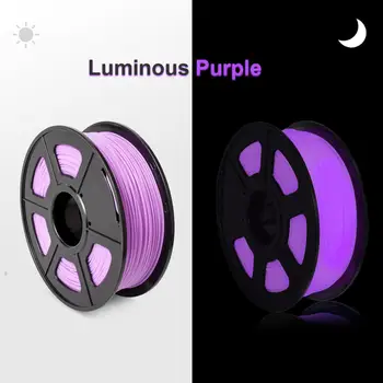 

PLA Luminous Purple Filament 1kg 1.75mm Material Roll for FDM 3D Printer 3D Pen Printing with Spool 0.02mm Tolerance No Bubble
