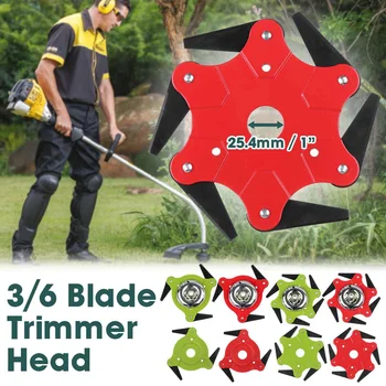 

2020 NEWEST 3/6 Teeth Brush Cutter Blade Trimmer Metal Blades Trimmer Head Garden Grass Trimmer Head For Lawn Mower