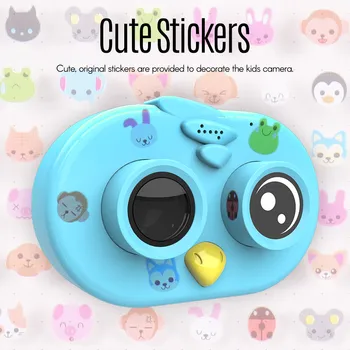 

12MP Cute Kids Camera 1080P Full HD Mini Digital Camera 2.0 "Screen w/ Shooting Motion Detection Recording for Boys Girls Gifts