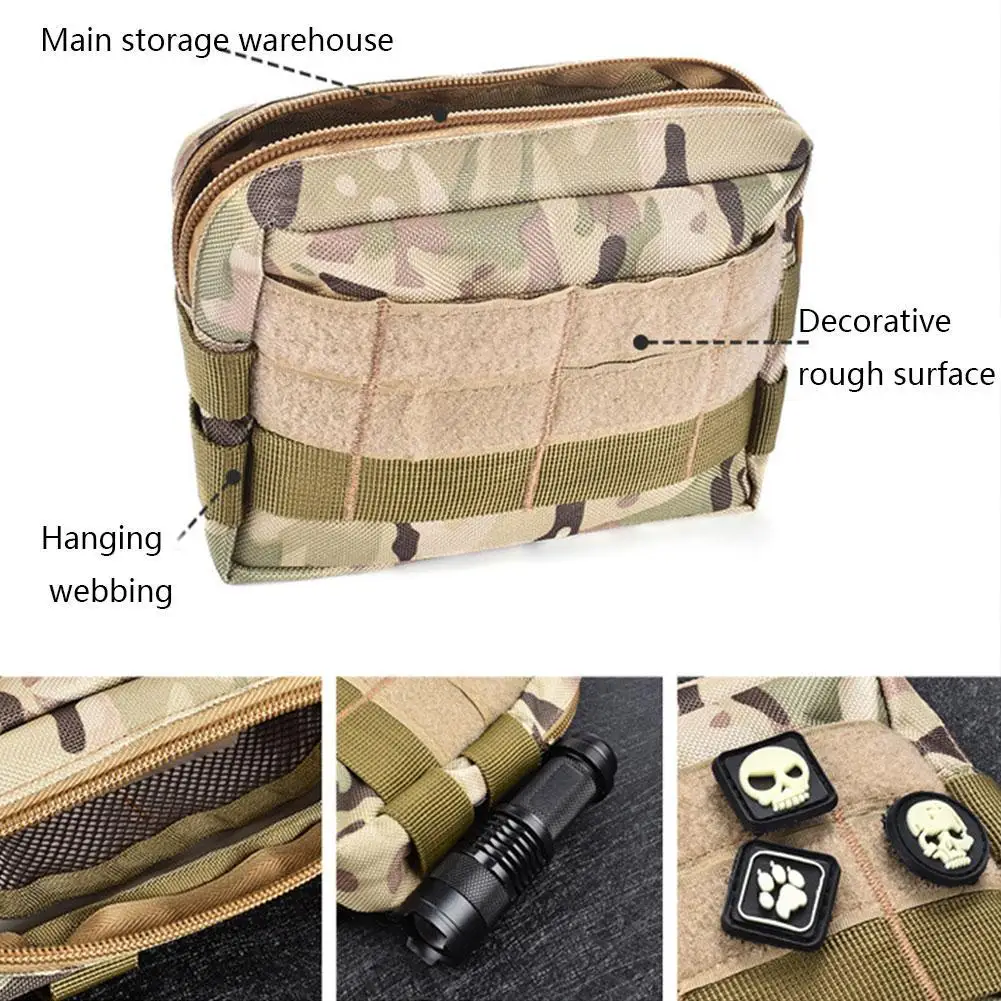 Военный EDC Molle мешок сетки инструменты аксессуары тактические Подсумки талии охотничьи сумки Открытый фонарик журнал карман