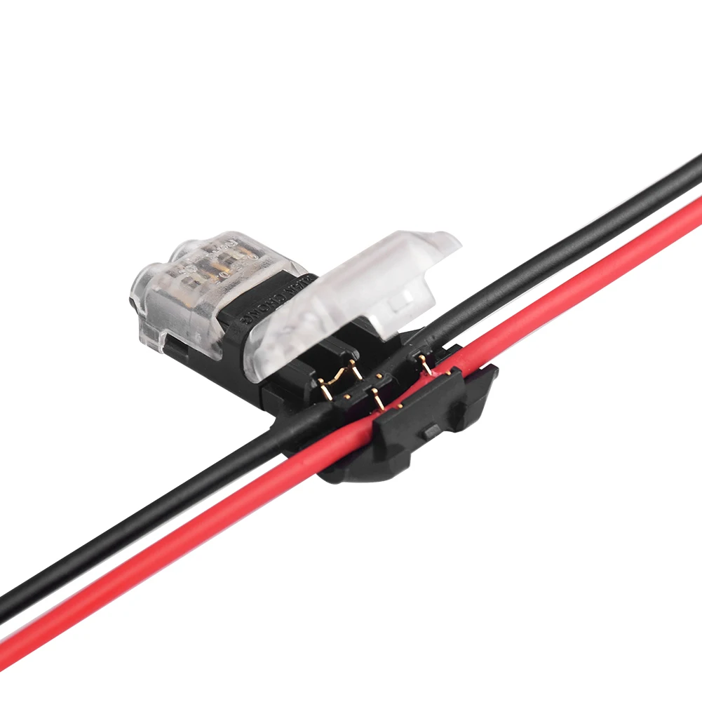 

10Pcs Quick Electrical for wires 22-18AWG For Led Strip Car Electric Wire Connector Cable 1/2 Pin I T Type connectors terminals