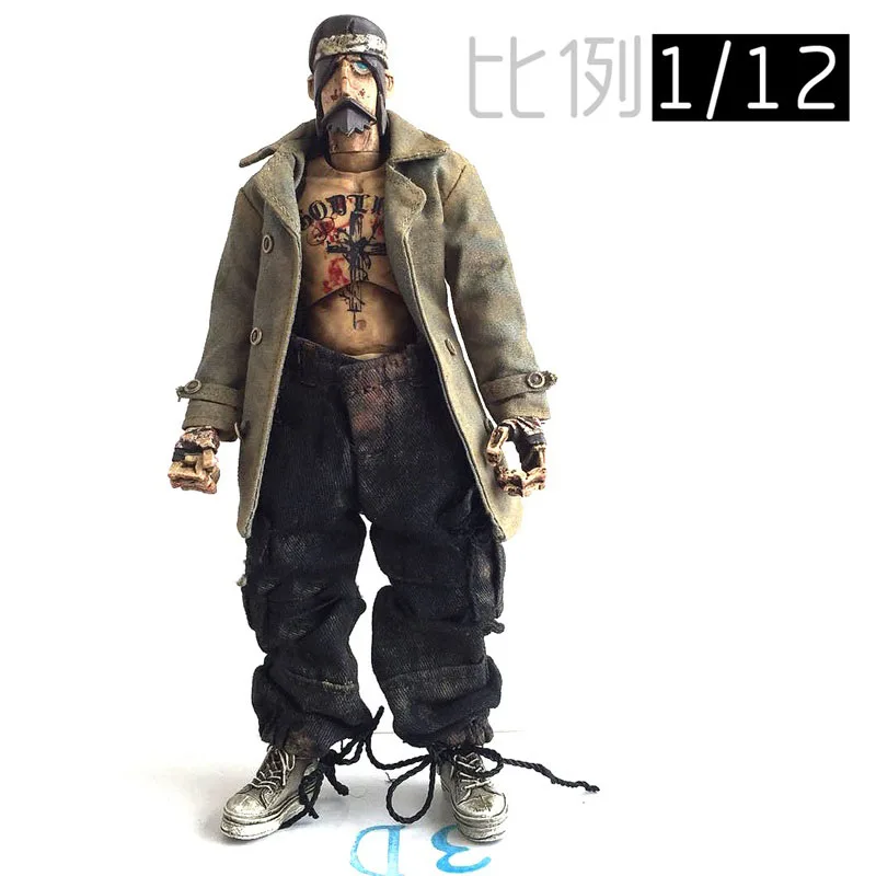 

Scale 1/12 For 6 inch Doll Soldier Coat Jacket Action Figures For Collection