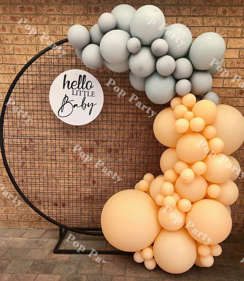 89 шт шаров арки Baby Shower латекс 10 дюймов серый шар деко Anniversaire вечерние Декор Palloncini