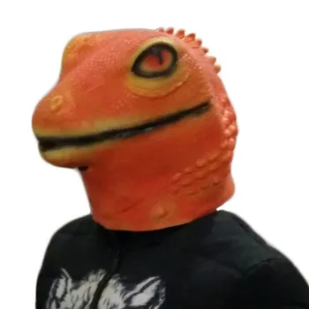 

Hot Selling 3D Animal Mask Adult Size Rubber Costume latex lizard Mask