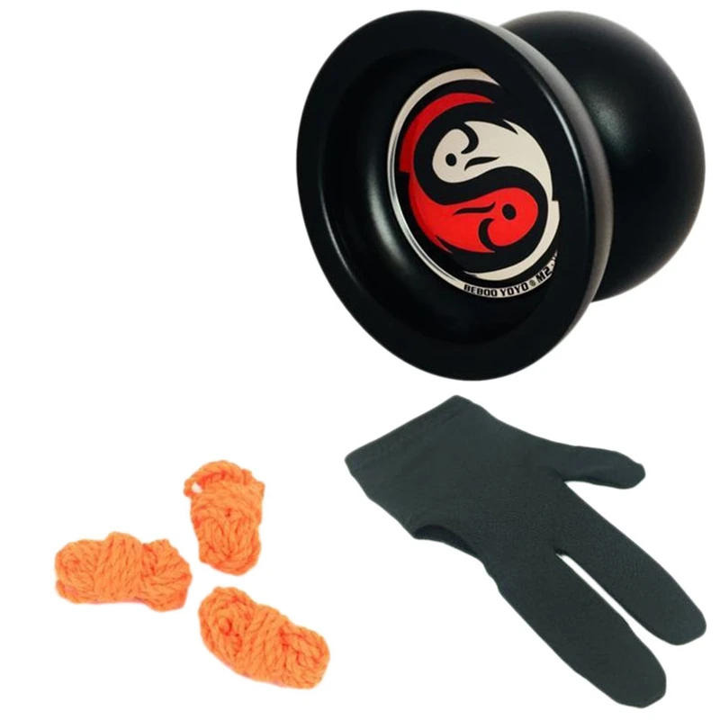 BEBOO YOYO Профессиональный Yoyo M2 Pisce сплав Yo Набор + перчатки 3 каната классическая
