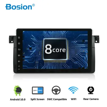 

Bosion AutoRadio 1 Din Android 10.0 Car DVD Player For BMW E46 M3 318/320/325/330/335 Rover 75 1998-2006 GPS Navigation BT Wifi