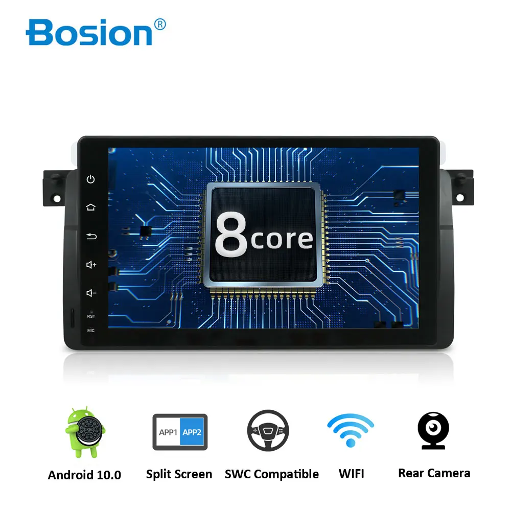 Автомагнитола Bosion для BMW E46 M3 318/320/325/330/335 Rover 75 1998-2006 1 Din Android 10 0 GPS-навигация BT Wi-Fi |