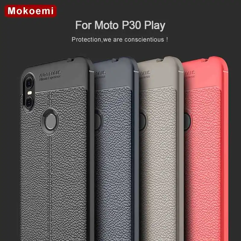 

Mokoemi Lichee Pattern Shock Proof Soft 5.9"For Motorola One Case For Motorola One Cell Phone Case Cover