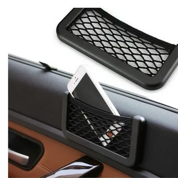 

For Nissan Cube Juke Versa Nissan Note E12 Car Net Bag Phone Holder Storage Pocket Organizer Car Mesh Trunk Net Holder Pocket