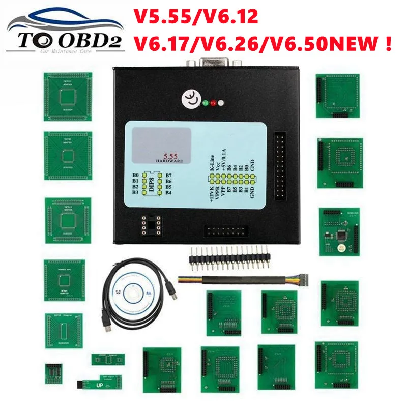 V5.55 XPROG-M V6.50 V6.26 Full Adapter Auto ECU Chip Tuning Programmer Xprog M 5.55 6.12 6.26 6.50 Metal Box X-PROG automotive diagnostic scanner