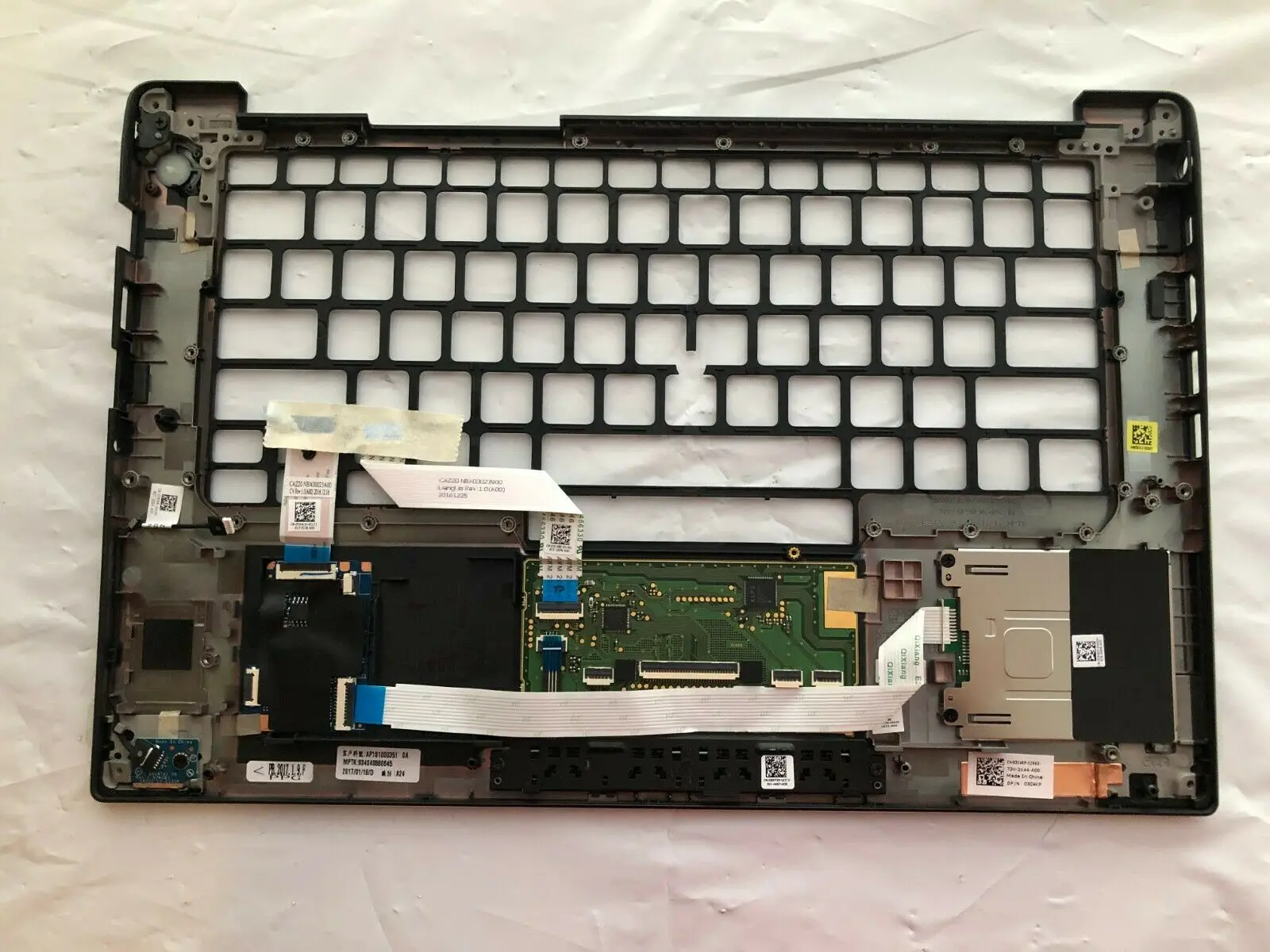 Для Dell Latitude 7480 Упор для рук Сенсорная панель сборка ж/Смарт-кард-ридер PN 3C4KP