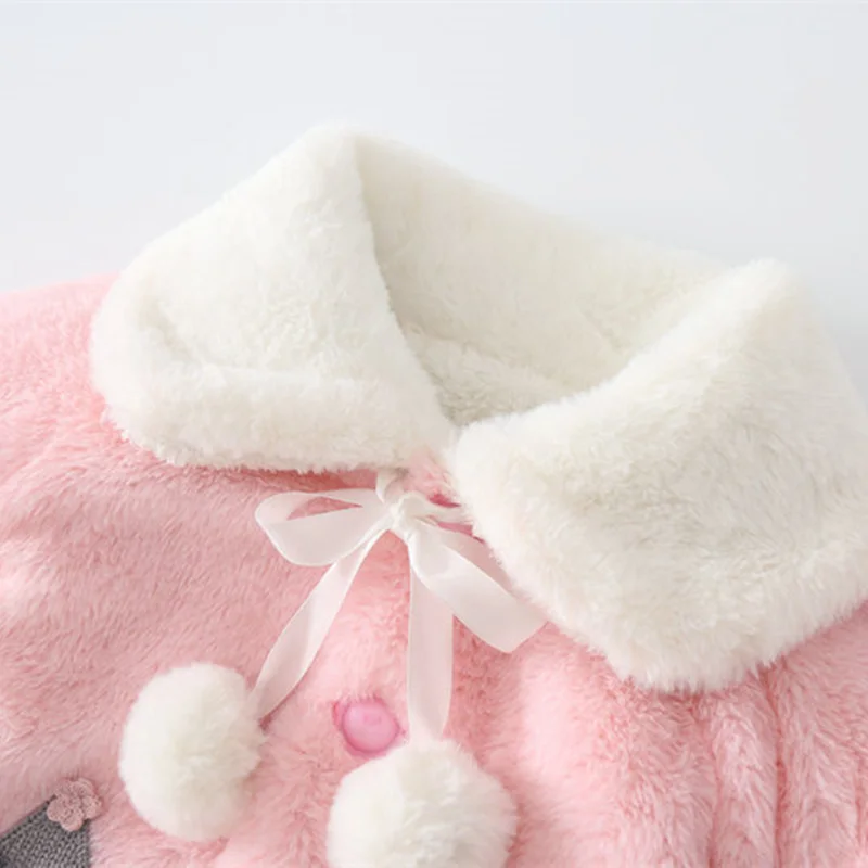 Lovely Winter Clothes Newborn Kids Baby Girl Fur Coat Cloak Cape Jacket Snowsuit Outerwear Clothes Princess Infant Wool Coat