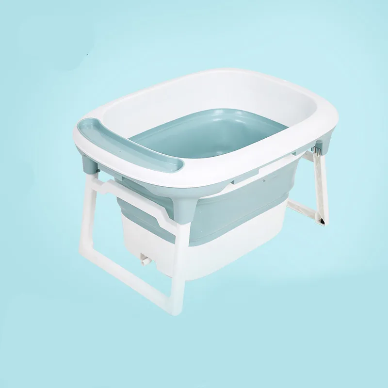 Предметы для новорожденных, детская складная ванна может сидеть и лежать в детской ванне