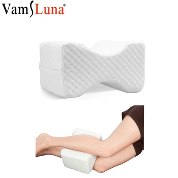 

Orthopedic Knee Massage Pillow for Sciatica Relief, Back Pain, Leg Pain, Pregnancy, Hip & Joint Pain - Memory Foam Wedge Contour